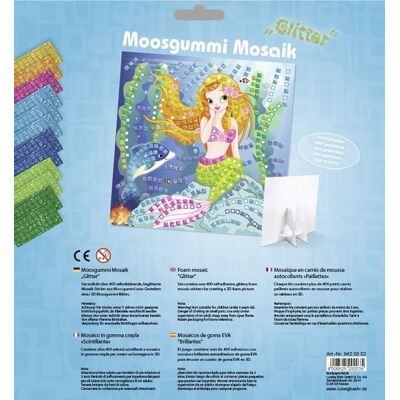 Ludwig Bähr Kinder-Bastelset - Meerjungfrau Glitter Moosgummi 25cm Ludwig Bähr Kinder-Bastelset - Meerjungfrau Glitter Moosgummi 25cm