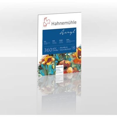 Hahnemühle Papier Acryl 360, 36 x 48 cm, 360 g/m² Hahnemühle Papier Acryl 360, 36 x 48 cm, 360 g/m²