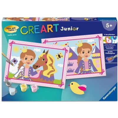 Ravensburger Verlag GmbH CreArt, Malen nach Zahlen Junior - Kleine Prinzessin Ravensburger Verlag GmbH CreArt, Malen nach Zahlen Junior - Kleine Prinzessin