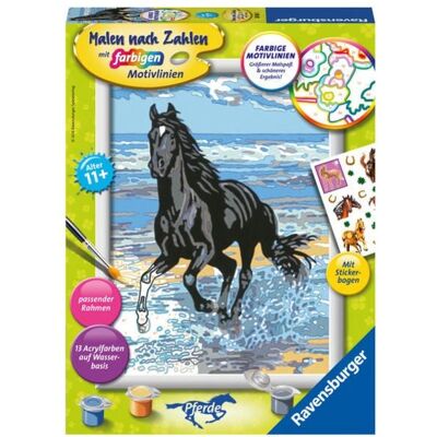 Ravensburger Verlag GmbH CreArt, Malen nach Zahlen Kinder - Pferd am Strand Ravensburger Verlag GmbH CreArt, Malen nach Zahlen Kinder - Pferd am Strand