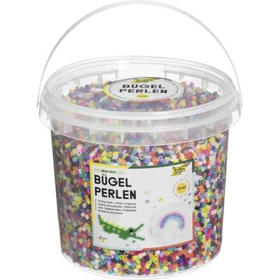 Folia Bügelperlen MEGA PACK, 30.000 Stück, MIDI, in 22 Farben sortiert Folia Bügelperlen MEGA PACK, 30.000 Stück, MIDI, in 22 Farben sortiert