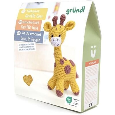 gründl Häkeltier Giraffe Gina, Nähset, Häkelset gründl Häkeltier Giraffe Gina, Nähset, Häkelset