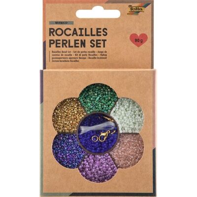 FOLIA® Perlenset Rocailles, Mermaid FOLIA® Perlenset Rocailles, Mermaid