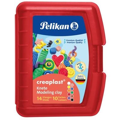 Pelikan Kinderknete Creaplast® 10 Farben im roten Etui, 240g Pelikan Kinderknete Creaplast® 10 Farben im roten Etui, 240g