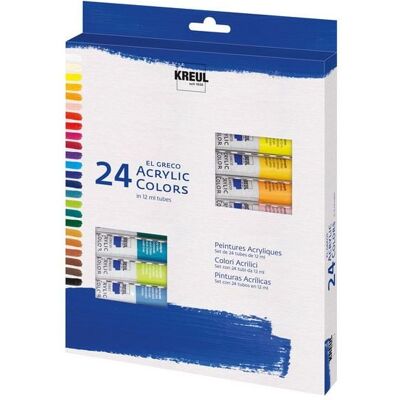 KREUL el Greco Acrylic Set 24 x 12 ml Tuben KREUL el Greco Acrylic Set 24 x 12 ml Tuben