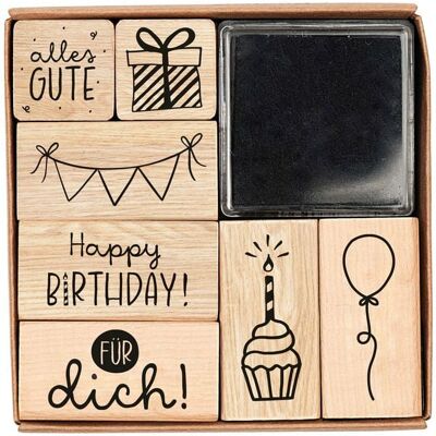 Brunnen Verlag GmbH Stempel-Set Geburtstag Brunnen Verlag GmbH Stempel-Set Geburtstag