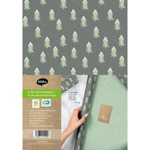 Dabelino Geschenkpapier Set Weihnachten: Tannenbaum mit Schnee (grün, schwarz) für Kinder und Erwachsene Dabelino Geschenkpapier Set Weihnachten: Tannenbaum mit Schnee (grün, schwarz) für Kinder und Erwachsene