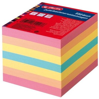 Herlitz Zettel/Einlagen für Zettelkasten 550 Blatt 9x9cm farbig Herlitz Zettel/Einlagen für Zettelkasten 550 Blatt 9x9cm farbig