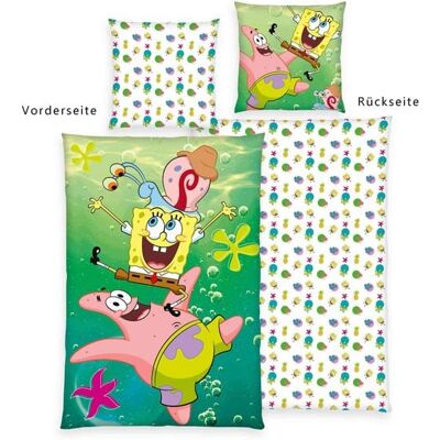 Herding SpongeBob 4475206050 - Bettwäsche, 80x80 cm + 135x200 cm, 100% Baumwolle Herding SpongeBob 4475206050 - Bettwäsche, 80x80 cm + 135x200 cm, 100% Baumwolle