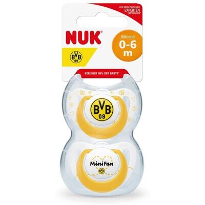 Borussia Dortmund BVB-Schnullerset NUK Star 0-6 Monate Borussia Dortmund BVB-Schnullerset NUK Star 0-6 Monate