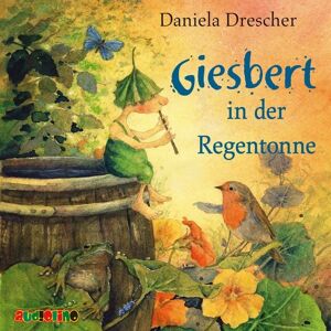 Audiolino Giesbert in der Regentonne