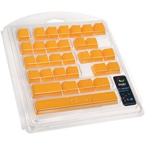 Ducky Rubber Keycap Set, 31 Tasten, gummiert - orange