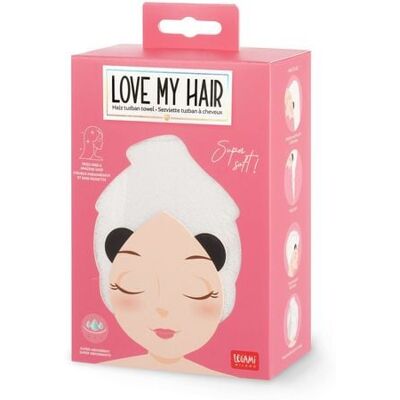 Legami Handtuch für die Haare - Panda Legami Handtuch für die Haare - Panda