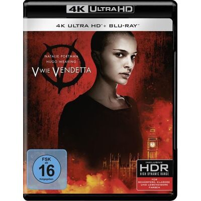 Warner Bros. (plaion Pictures) V wie Vendetta (4K Ultra HD) (+ Blu-ray 2D) Warner Bros. (plaion Pictures) V wie Vendetta (4K Ultra HD) (+ Blu-ray 2D)