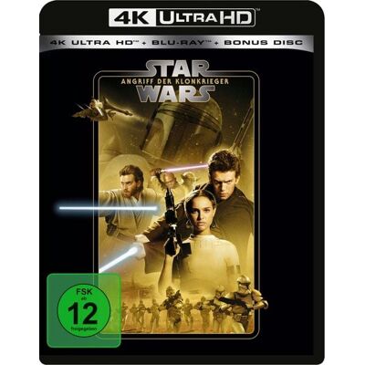 Walt Disney / LEONINE Star Wars Episode 2 - Angriff der Klonkrieger (4K Ultra HD) (+ Blu-ray 2D) (+ Bonus-Blu-ray) Walt Disney / LEONINE Star Wars Episode 2 - Angriff der Klonkrieger (4K Ultra HD) (+ Blu-ray 2D) (+ Bonus-Blu-ray)