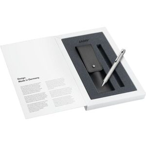 LAMY Kugelschreiber econ brushed, Echtleder Etui LAMY Kugelschreiber econ brushed, Echtleder Etui