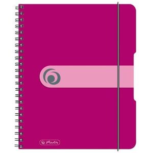 Herlitz Spiralblock A5 to go 80 Blatt kariert beere Herlitz Spiralblock A5 to go 80 Blatt kariert beere
