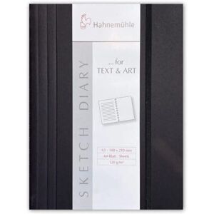 Hahnemühle Papier Sketch Diary Black, DIN A5, 120 g/m² Hahnemühle Papier Sketch Diary Black, DIN A5, 120 g/m²