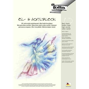 Folia Öl- und Acrylmalblock 290g/m², DIN A4, 10 Blatt Folia Öl- und Acrylmalblock 290g/m², DIN A4, 10 Blatt