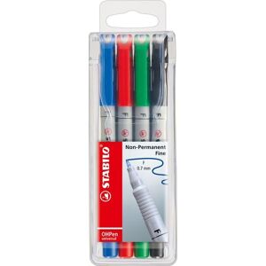Stabilo OHPen Marker-Set - Schwarz, Blau, Grün, Rot Stabilo OHPen Marker-Set - Schwarz, Blau, Grün, Rot