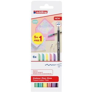 edding Fasermaler Fein 1200 Colour Pen Pastel 6er Set edding Fasermaler Fein 1200 Colour Pen Pastel 6er Set