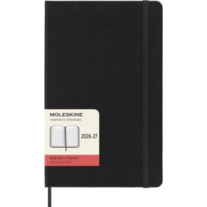 Moleskine 18 Monate Tagesnotizkalender 2026/2027, L/A5, 1 Tag = 1 Seite, Fester Einband, Schwarz Moleskine 18 Monate Tagesnotizkalender 2026/2027, L/A5, 1 Tag = 1 Seite, Fester Einband, Schwarz