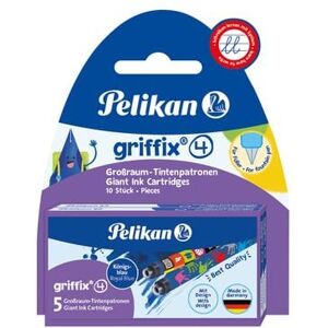 Pelikan Tintenpatronen griffix® Königsblau, bunt bedruckt 2 x 5er Set Pelikan Tintenpatronen griffix® Königsblau, bunt bedruckt 2 x 5er Set