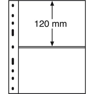 Leuchtturm1917 Optima Kunststoffhüllen mit 2er Einteilung, schwarz, 10er Pack Leuchtturm1917 Optima Kunststoffhüllen mit 2er Einteilung, schwarz, 10er Pack