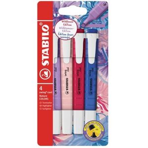 STABILO Textmarker swing cool NatureCOLORS Wildflower, 4er Set STABILO Textmarker swing cool NatureCOLORS Wildflower, 4er Set