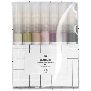 Rico Design GmbH & Co.KG Acrylini Marker Set Earthy Colours, 7 Farben Rico Design GmbH & Co.KG Acrylini Marker Set Earthy Colours, 7 Farben