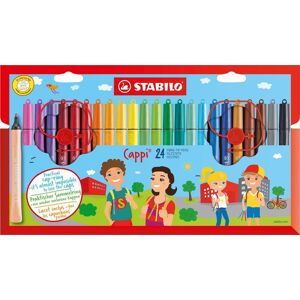 STABILO Filzstift mit Kappenring - Cappi - 24er Pack - mit 24 verschiedenen Farben STABILO Filzstift mit Kappenring - Cappi - 24er Pack - mit 24 verschiedenen Farben