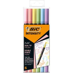 BiC® Faserschreiber Intensity® DualTip, 6 Farben pastell BiC® Faserschreiber Intensity® DualTip, 6 Farben pastell