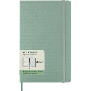 Moleskine 18 Monate Wochen Notizkalender 2026/2027, L/A5, 1 Wo = 1 Seite, rechts linierte Seite, fester Einband, Salbeigrün Moleskine 18 Monate Wochen Notizkalender 2026/2027, L/A5, 1 Wo = 1 Seite, rechts linierte Seite, fester Einband, Salbeigrün