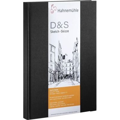 Hahnemühle Papier Skizzenbuch D&S, DIN A5 Hochformat, 140 g/m² Hahnemühle Papier Skizzenbuch D&S, DIN A5 Hochformat, 140 g/m²