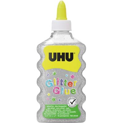 UHU Glitter Glue Maxi silber 177ml UHU Glitter Glue Maxi silber 177ml