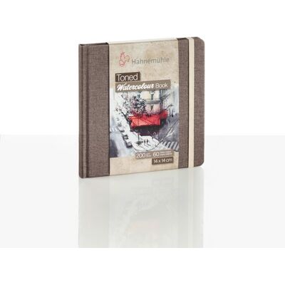 Hahnemühle Papier Toned Watercolour Book, 14 x 14 cm, 200 g/m² Hahnemühle Papier Toned Watercolour Book, 14 x 14 cm, 200 g/m²