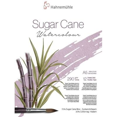 Hahnemühle Sugar Cane Aquarellpapier, DIN A5, 290 g/m², 12 Blatt Hahnemühle Sugar Cane Aquarellpapier, DIN A5, 290 g/m², 12 Blatt
