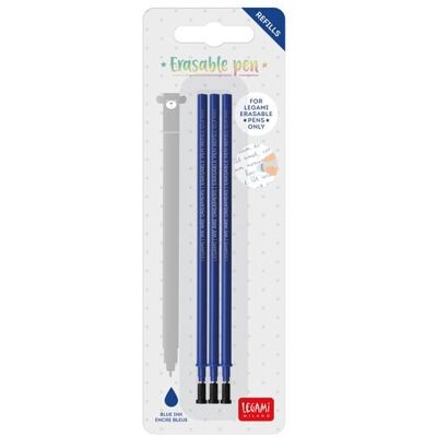 Legami 3x Ersatzmine für löschbaren Gelstift - Blau Legami 3x Ersatzmine für löschbaren Gelstift - Blau