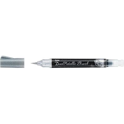 Pentel Pinselstift Metal.Brush silber Pentel Pinselstift Metal.Brush silber
