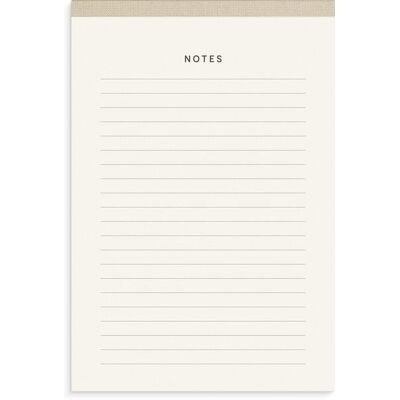 Burde Publishing AB Burde Notizblock Textil beige A5 Burde Publishing AB Burde Notizblock Textil beige A5