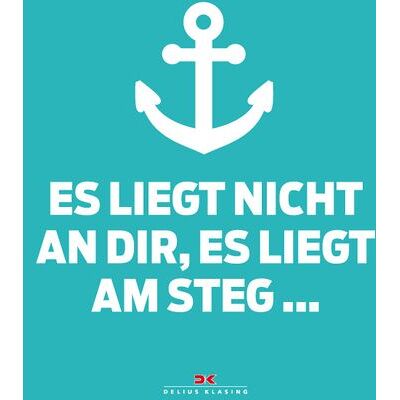 Delius Klasing Set: 2 x Maritimes Notizbuch (türkis) - Spruch: Es liegt nicht an dir, es liegt am Steg Delius Klasing Set: 2 x Maritimes Notizbuch (türkis) - Spruch: Es liegt nicht an dir, es liegt am Steg