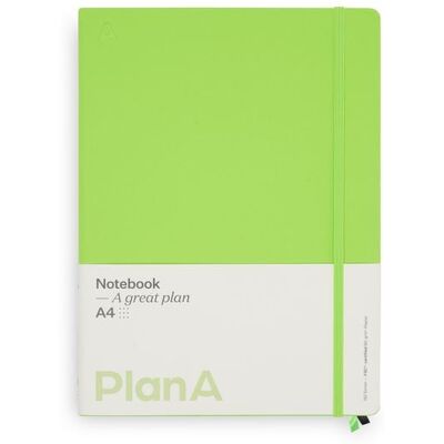Thalia Notizbuch A4 Hardcover Kiwi Green Punktiert, 192 Seiten Thalia Notizbuch A4 Hardcover Kiwi Green Punktiert, 192 Seiten