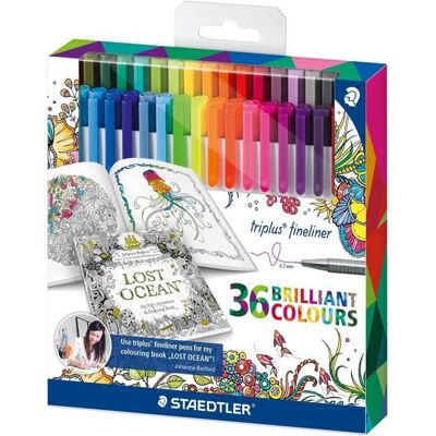 STAEDTLER Fineliner triplus 36ST ACJohanna Basford STAEDTLER Fineliner triplus 36ST ACJohanna Basford