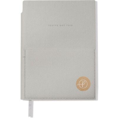 Thalia Tagebuch mit Vordertasche Grau Thalia Tagebuch mit Vordertasche Grau
