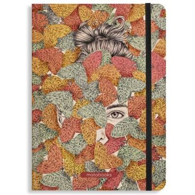 matabooks - Nachhaltiges A5 Notizbuch/Tagebuch/Bullet Journal/Schreibheft/Notebook aus Süßgraspapier - Nari Farbe: Muted Red (punktiert) matabooks - Nachhaltiges A5 Notizbuch/Tagebuch/Bullet Journal/Schreibheft/Notebook aus Süßgraspapier - Nari Farbe: Muted Red (punktiert)