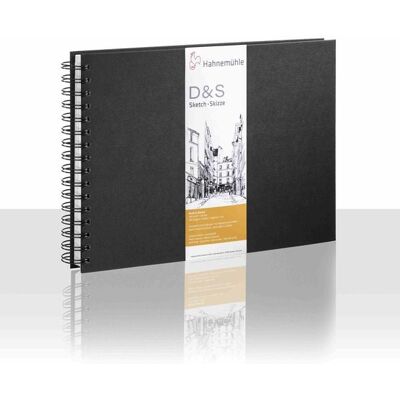 Hahnemühle Papier Skizzenbuch D&S, DIN A 5 Querformat, 140 g/m² Hahnemühle Papier Skizzenbuch D&S, DIN A 5 Querformat, 140 g/m²
