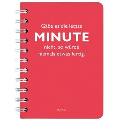 CEDON MuseumsShops GmbH Ringbuch A6 Twain Minute rot CEDON MuseumsShops GmbH Ringbuch A6 Twain Minute rot