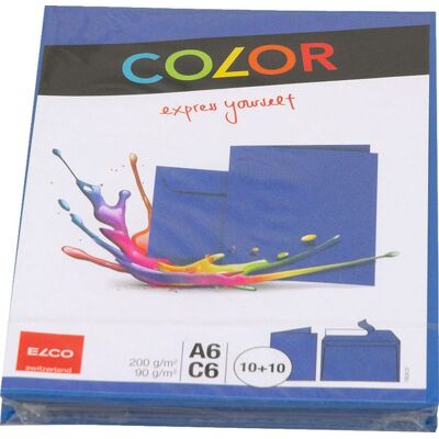 Elco Couvert/Karten C6/A6 Color bla Elco Couvert/Karten C6/A6 Color bla