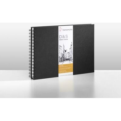 Hahnemühle Papier Skizzenbuch D&S, DIN A 4 Querformat, 140 g/m² Hahnemühle Papier Skizzenbuch D&S, DIN A 4 Querformat, 140 g/m²