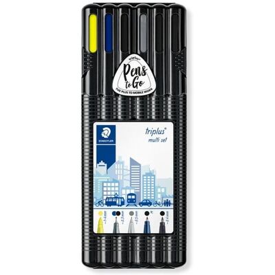 STAEDTLER Fineliner triplus® Black Box 6er Set STAEDTLER Fineliner triplus® Black Box 6er Set